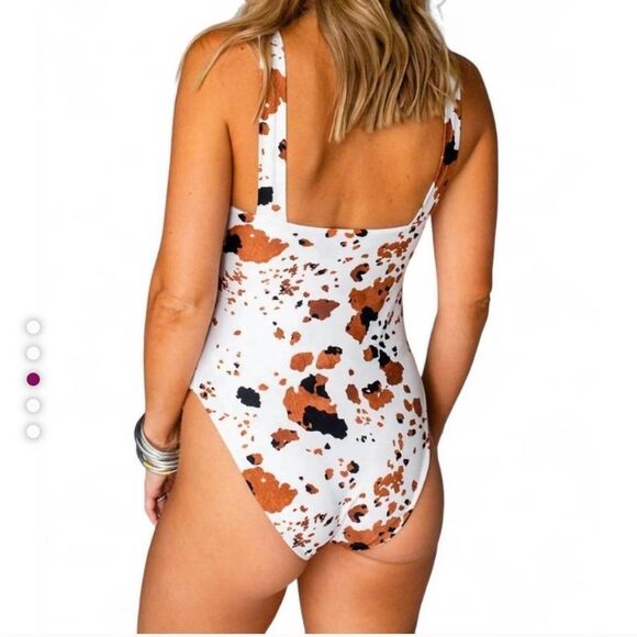 BuddyLove Keke Texas Square Neck One Piece Swimsuit Large NEW - Picture 5 of 14